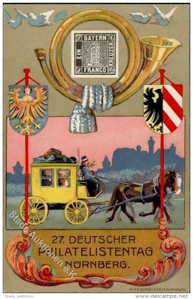 Privatganzsache PP 52 C1/02 Nürnberg (8500) 27. Deutscher Philatelisten Tag 1921 I-II - Non Classificati