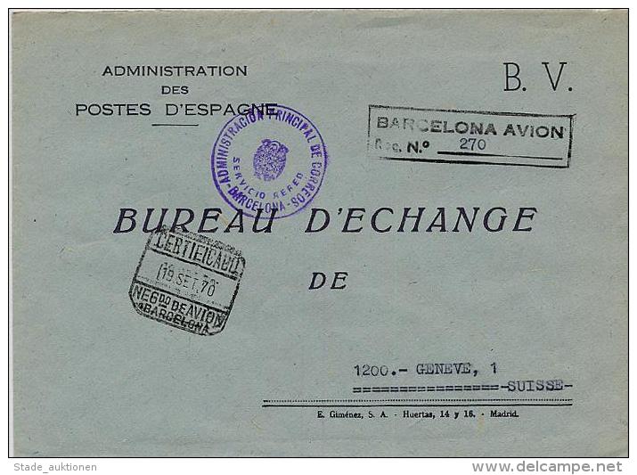 SCHWEIZ Ca. 1970/80, Ca. 50 Belege, Diverser Spanischer Wechselpostämter An Das Spanische Büro In Genf! Wenig - Unclassified