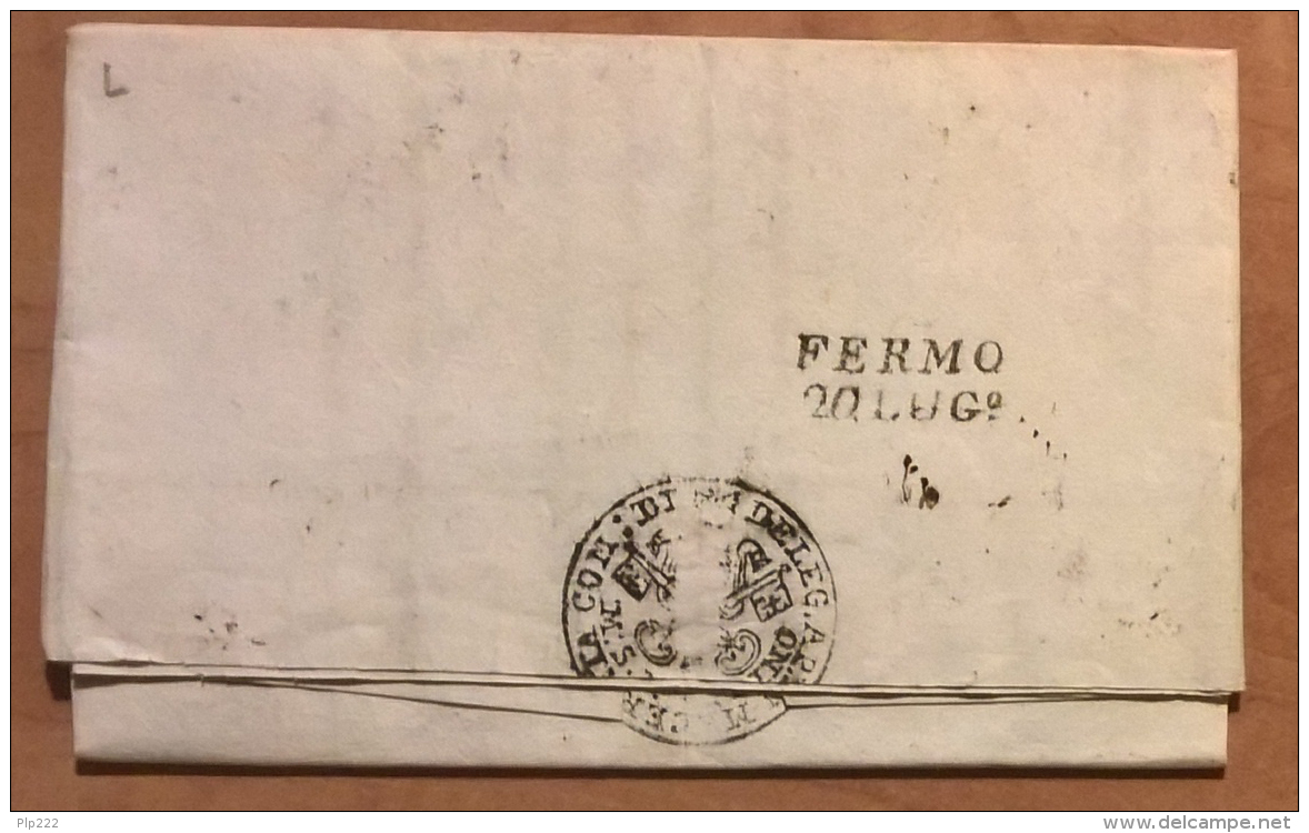 Prefilatelica 1833 Da M.S.Martino A Falerone Con Testo - 1. ...-1850 Prefilatelia