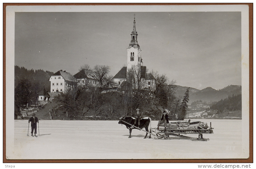 SLOVENIA, BLED In WINTER PICTURE POSTCARD 1932 RARE!!!!!!!!! - Slowenien