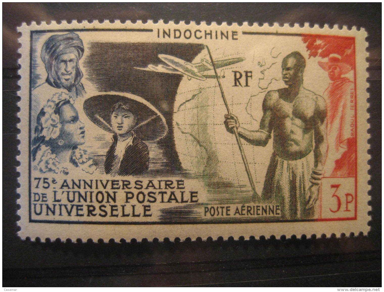 INDOCHINA Indochine Yvert Air 48 Cat. 4,70 Eur Aprox. ** Unhinged UPU Set France Colonies Area - Airmail