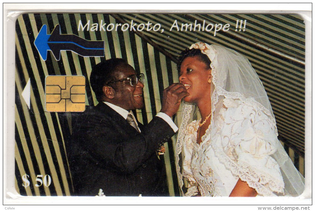 ZIMBABWE REF MV CARDS ZIM-07 50$ SCENE DE MARIAGE - Zimbabwe