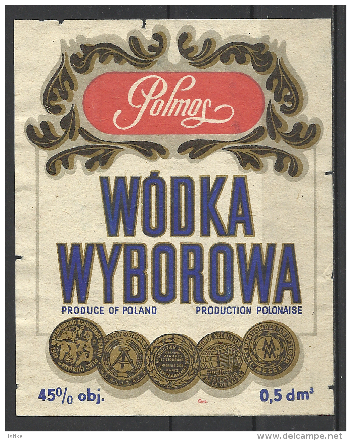 Poland, Wyborowa  Vodka, '70s-'80s., 02. - Alcohols & Spirits