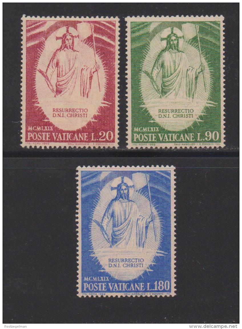 VATICAN, 1969, Mint Never Hinged Stamps , The Resurrection, 544-546, #3883, - Unused Stamps