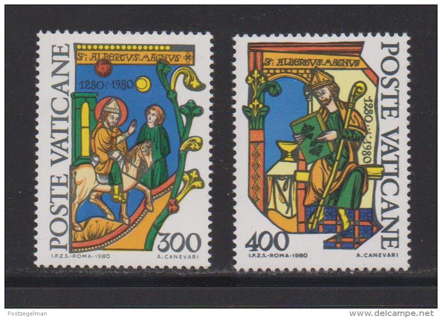 VATICAN, 1980, Mint Never Hinged Stamps , St. Albertus On Mission, 777-778 #3890, - Unused Stamps