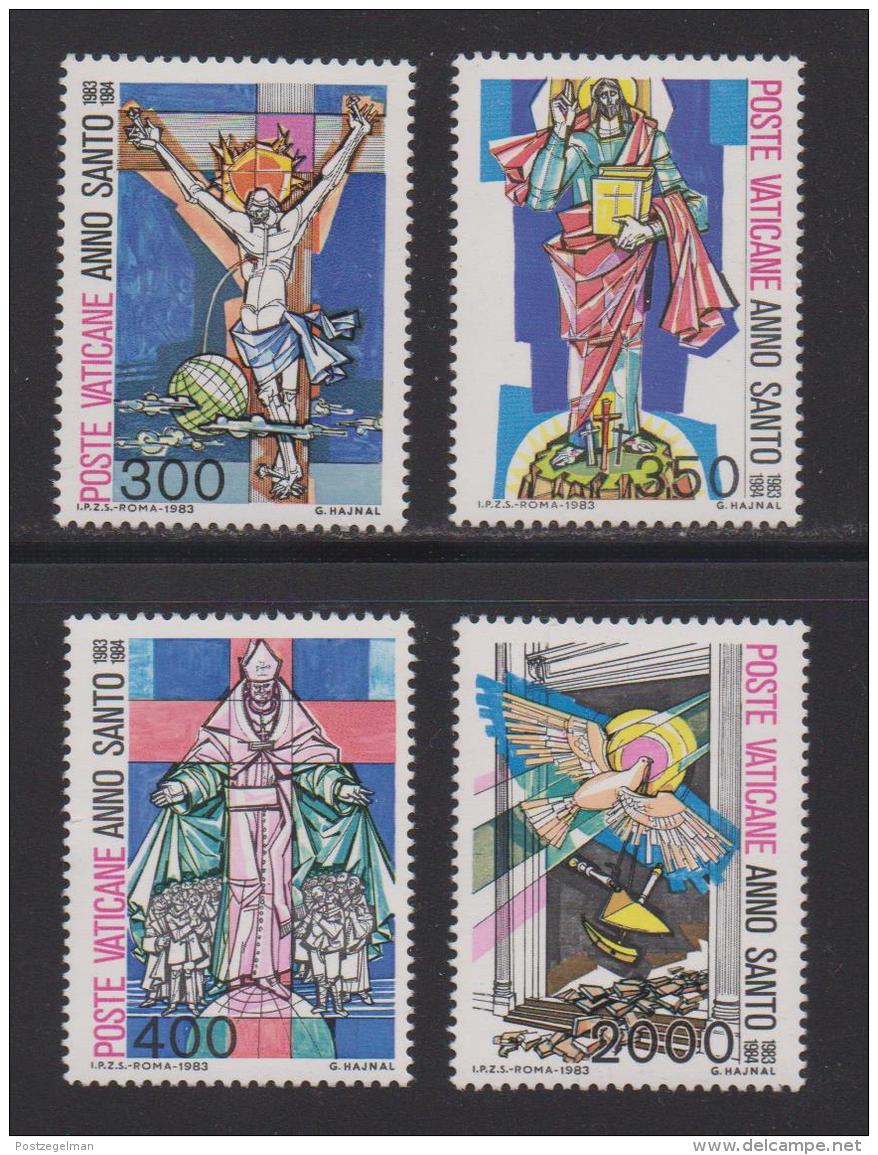 VATICAN, 1983, Mint Never Hinged Stamps , Crusification, 816-819, #3891, - Unused Stamps