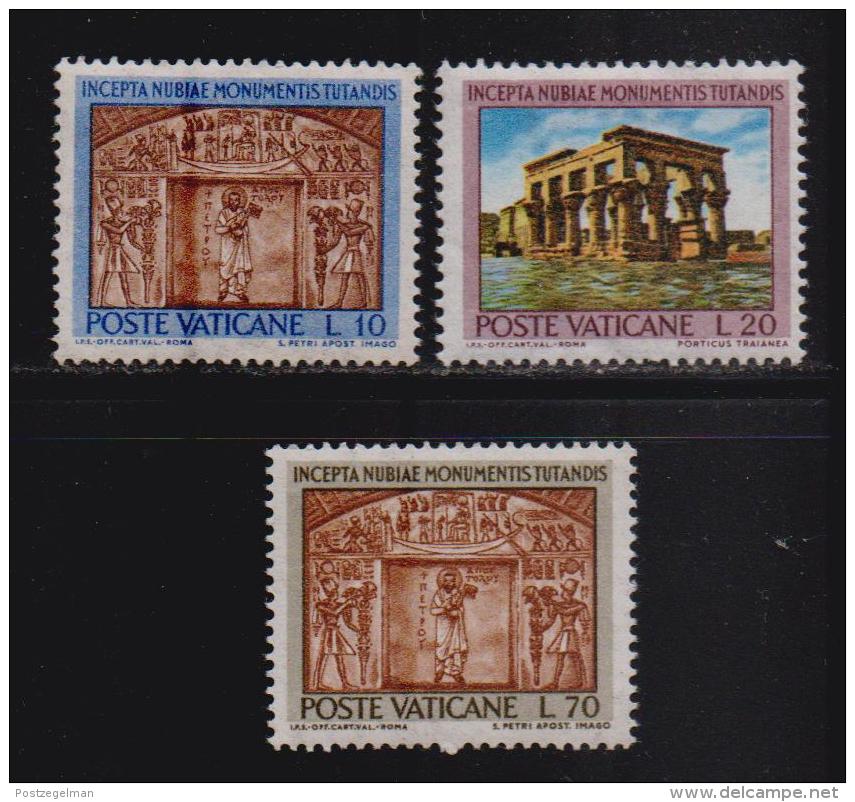 VATICAN, 1964, Mint Never Hinged Stamps , Numibian Monuments, 446=448, #3917,   3 Values Only - Unused Stamps