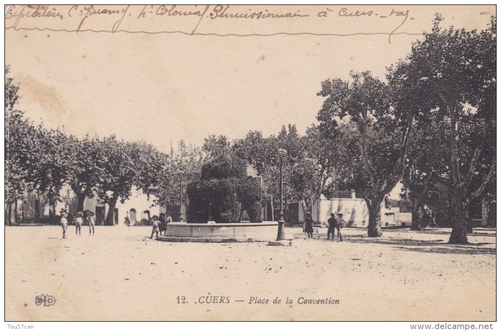 CUERS - VAR - (83) - CPA ANIMEE 1917. - Cuers