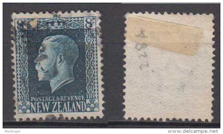 New Zealand Mi# 162 A Used 8P George V 1921 Perf 14:14,5 - Oblitérés