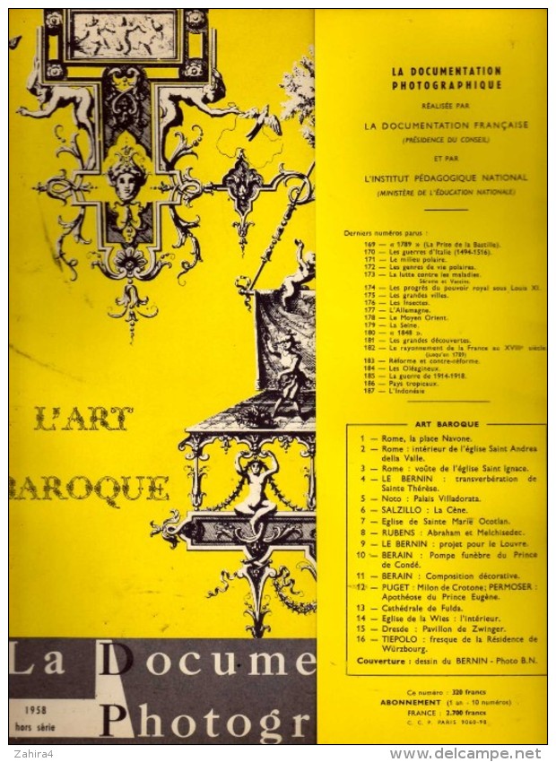 Art Baroque-Documentation Photographique Réalisé Par Documentation Française Institut Pédagogique Et éducation National - Non Classificati