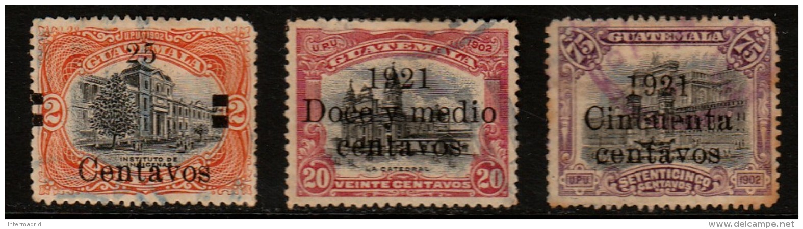 GUATEMALA - CLÁSICOS. Yvert Nsº 169/71 Usados Y Defectuosos - Guatemala