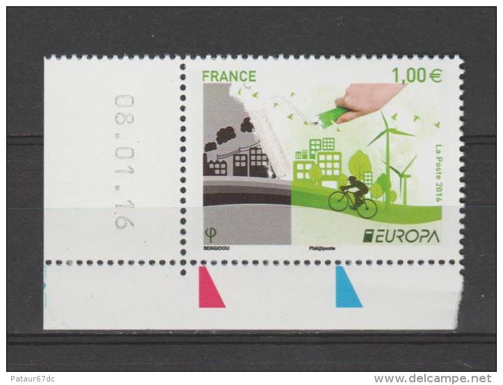 FRANCE / 2016 / Y&T N° 5046 ** : Europa : "Think Green" (unité Datée) - Gomme D´origine Intacte - Neufs