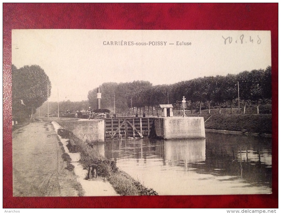 78 CARRIERES SOUS POISSY Écluse - Carrieres Sous Poissy