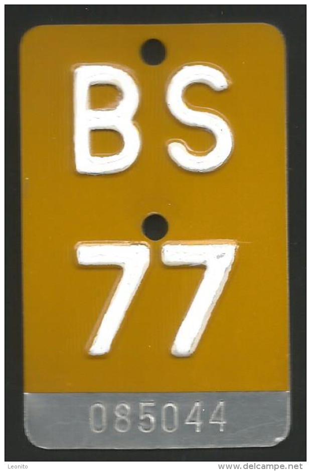 Velonummer Mofanummer Basel Stadt BS 77 - Plaques D'immatriculation