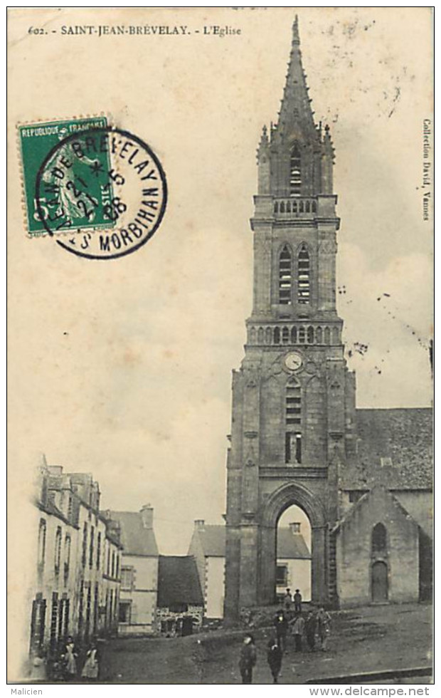 - Morbihan -ref-D52 - Saint Jean Brevelay - St Jean Brevelay - Eglise -  Carte Bon Etat - - Saint Jean Brevelay