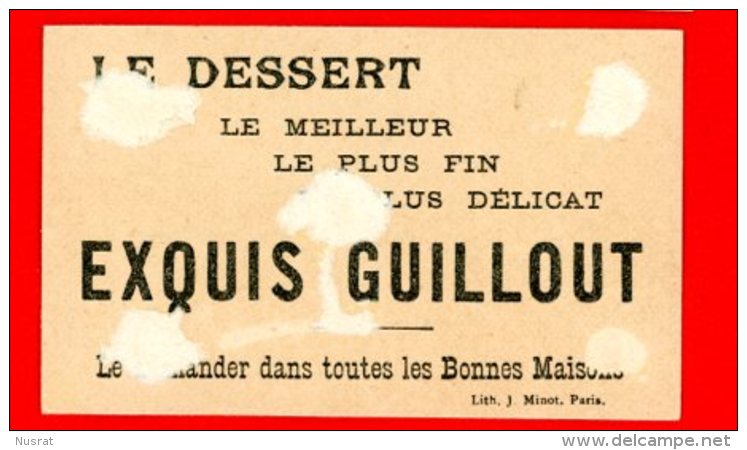 Biscuits Guillout, Chromo Lith. Minot, Thème Personnages, Humour - Autres & Non Classés