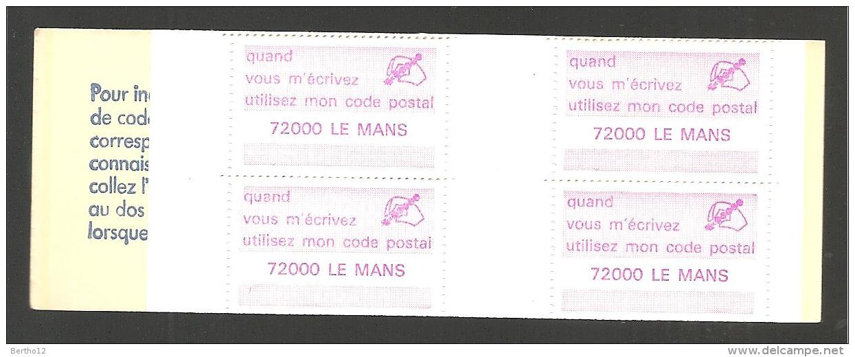 Carnet De 8 Vignettes  72000 Le Mans - Zipcode