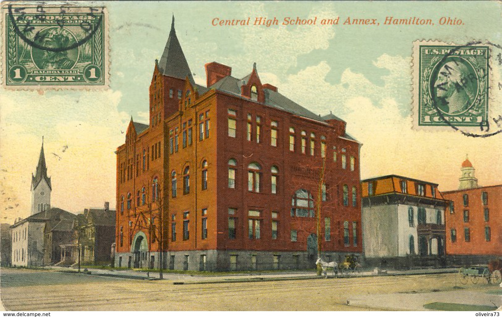 HAMILTON, OHIO, Central High School And Annex, 2 Scans - Hamilton