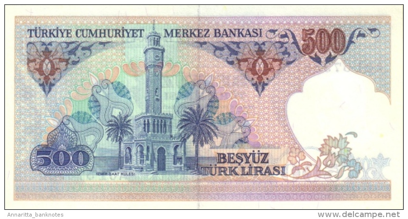 TURKEY 500 TURK LIRASI L.1970 (1983) P-195a UNC WATERMARK: TYPE A. [TR271a] - Turkey