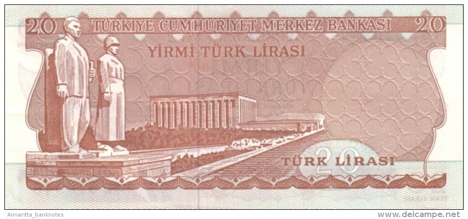 TURKEY 20 TURK LIRASI L.1970 (1983) P-187b UNC SIGN. 28 [TR264f] - Turkey