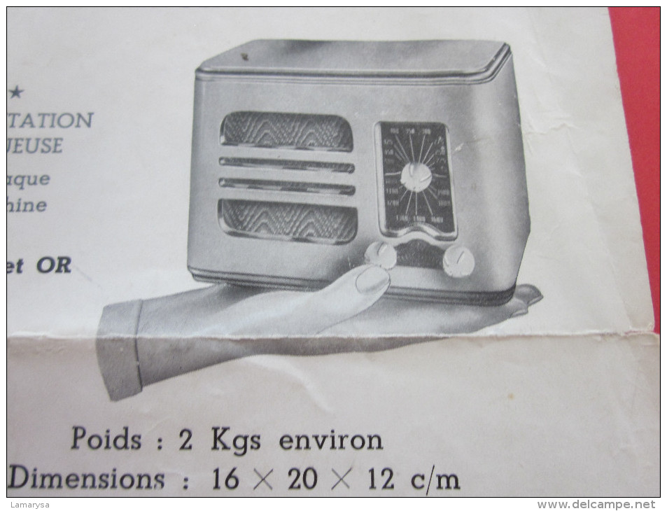 PYGMY Nouveauté Sensas Appareil De Radio  TSF Puissant En Laque De Chine  Publicité Exposition 1937 - Publicités