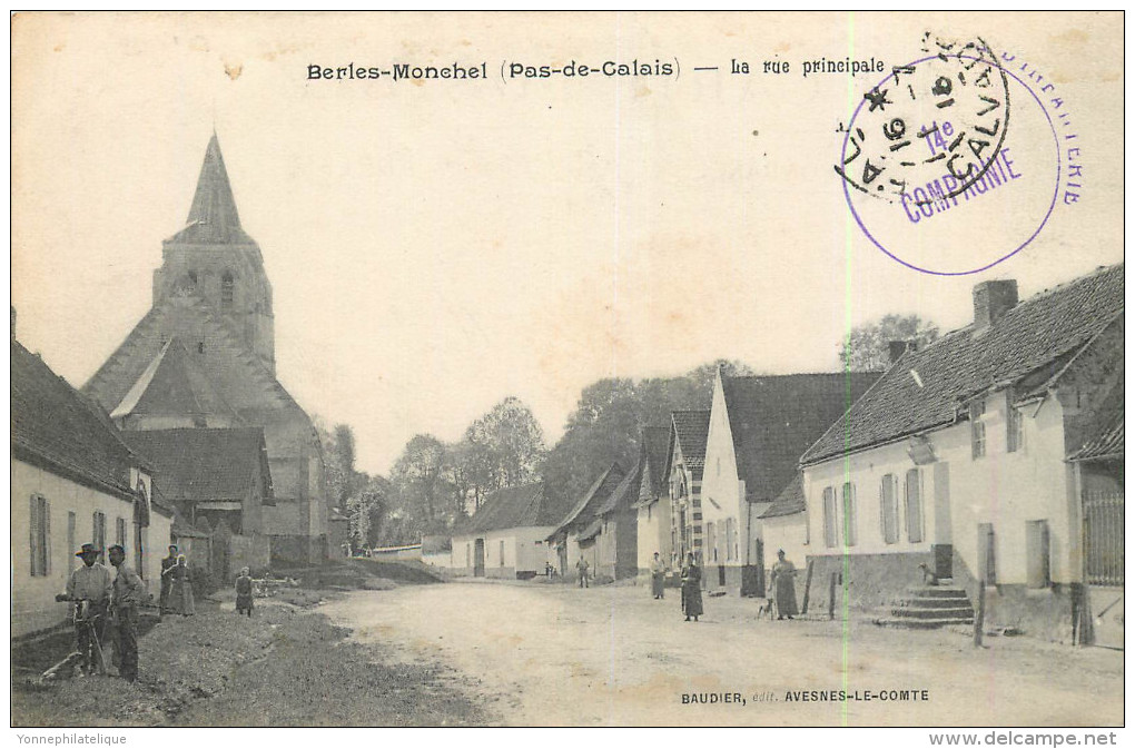 62 - PAS DE CALAIS - Besles - Monchel - Rue Principale - - Barlin