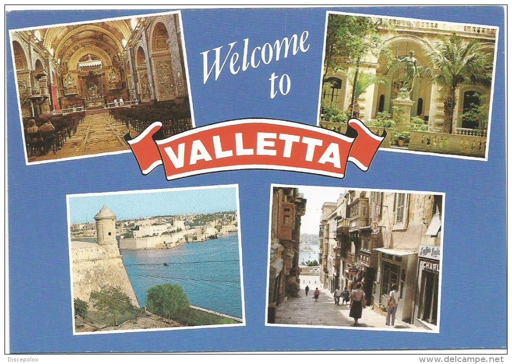 R1420 Malta - Welcome To Valletta - Panorama / Non Viaggiata - Malta