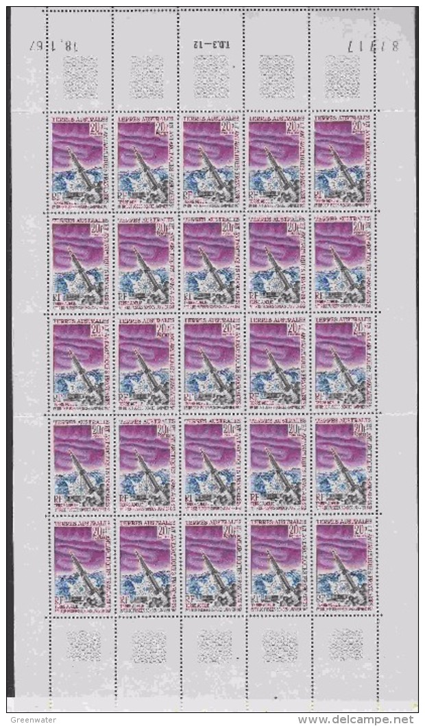 TAAF 1967 1er Tir De Fusees Sondes / Space Probe Terre Adelie 1v Shtlt (shtlt Is 2x Folded) ** Mnh (TA133) - Ongebruikt