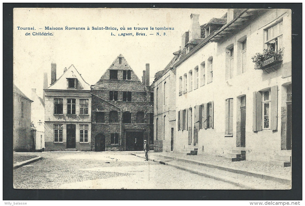 CPA - TOURNAI - Maisons Romanes à Saint Brice Où Se Trouve Le Tombeau De Childéric - Lagaert N° 3    // - Doornik