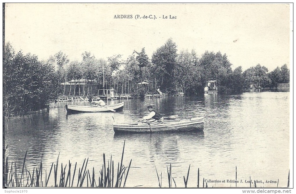 PAS DE CALAIS - 62 - ARDRES - Le Lac Avec Barques - Ardres