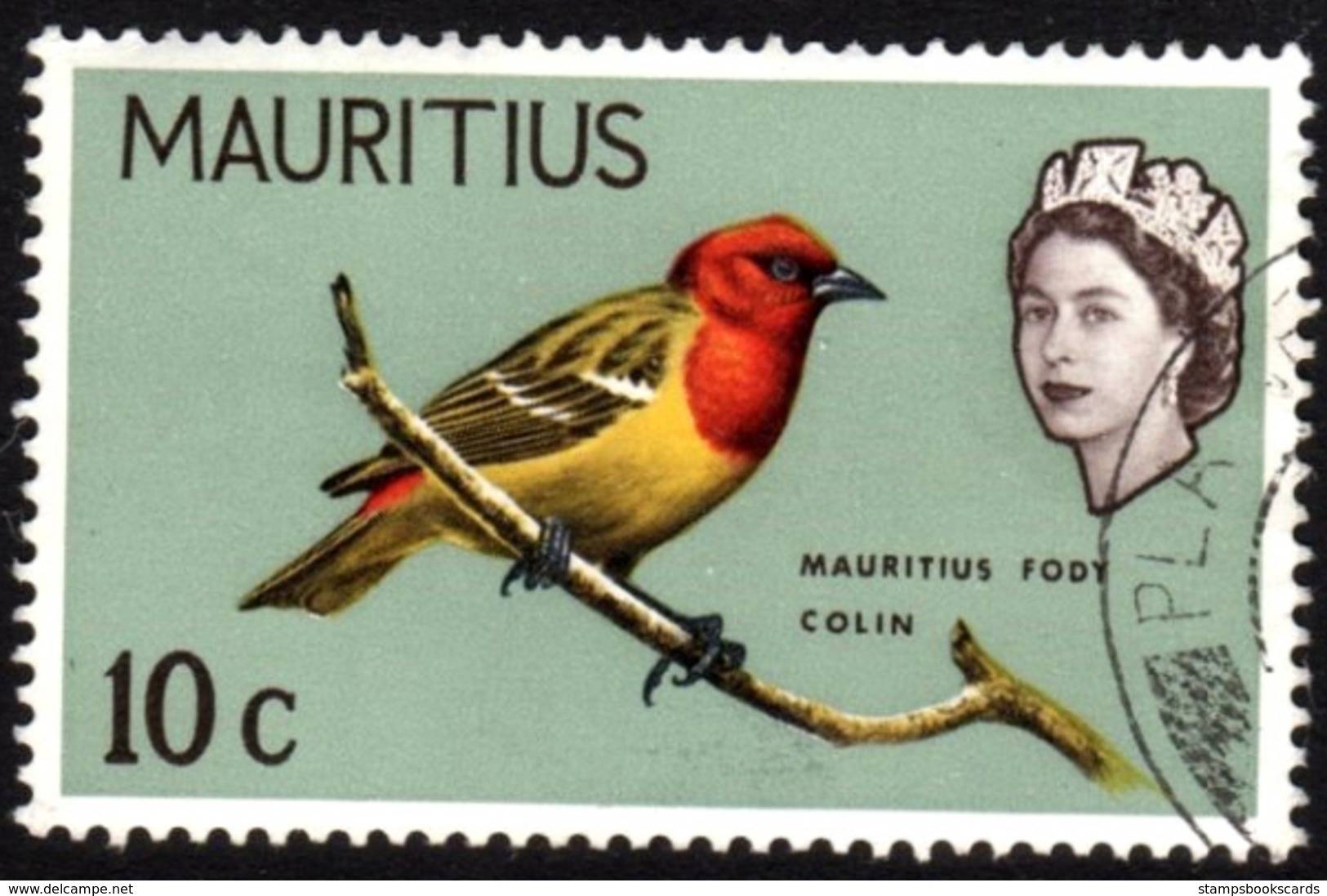 Mauritius Fody Colin Fine Used Stamp - Songbirds & Tree Dwellers