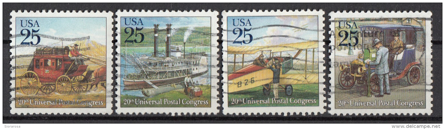 2434 Stati Uniti 1989  Universal Postal Congress UPU USA Usato United States Used Full Set - UPU (Wereldpostunie)