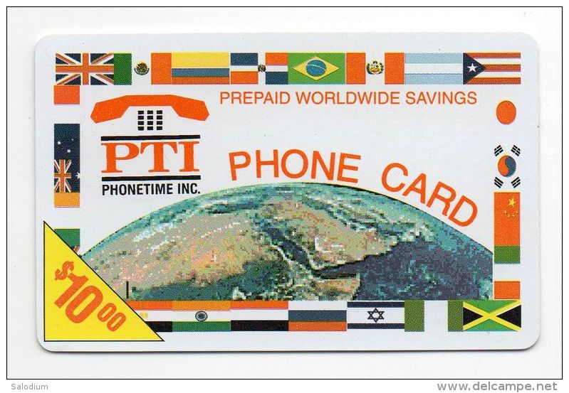 37362 - Ricarica Telefonica - Telefono Cellulare - Telephone - Phone Card Pti Phonetime Inc - Autres - Amérique