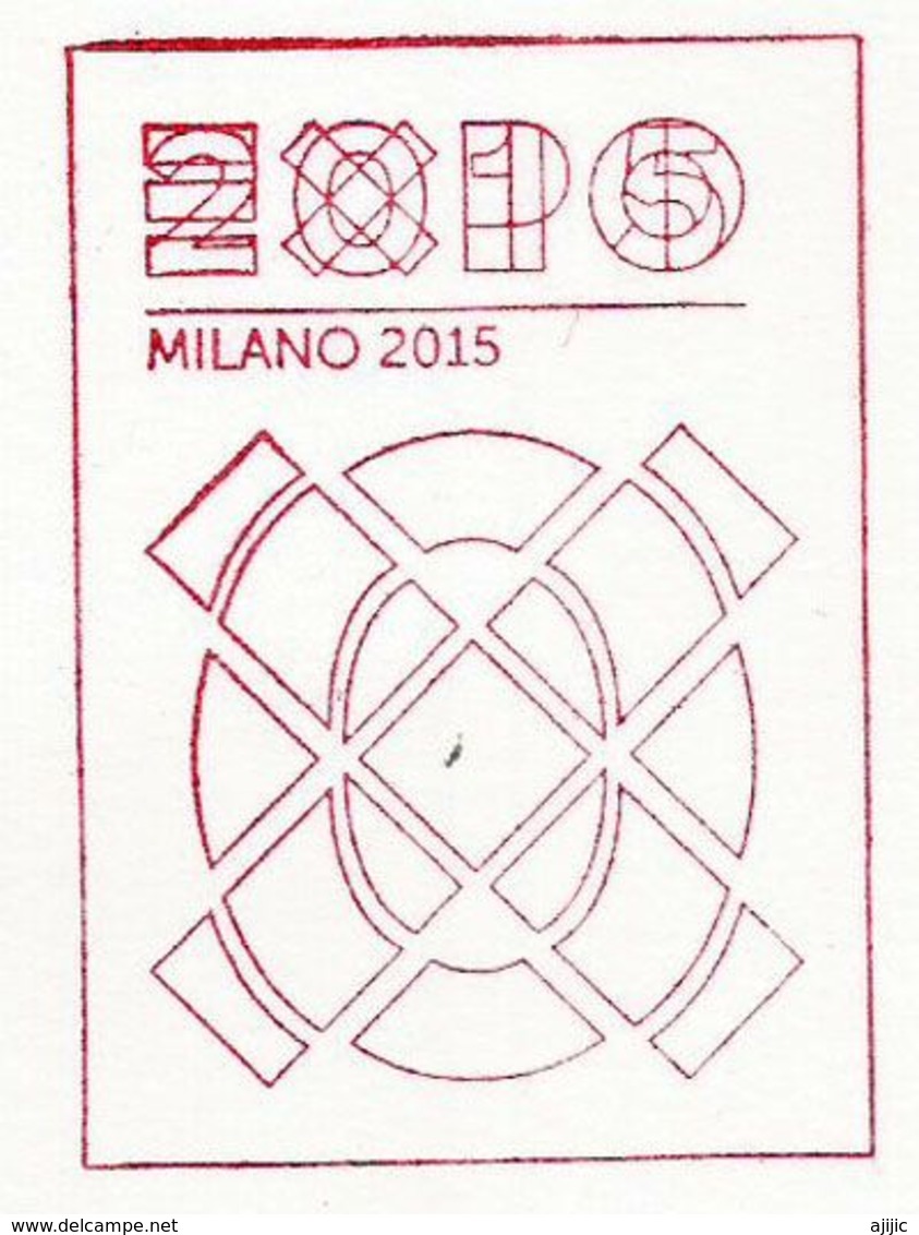 ZAMBIE. EXPO MILAN 2015. "NOURRIR LA PLANÊTE", Enveloppe Souvenir Du Pavillon De La Zambie à MILAN Avec Timbres Zambiens - Zambie (1965-...)