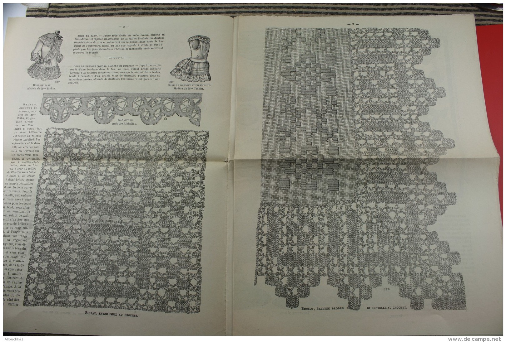 MAI 1889 JOURNAL DES DEMOISELLES LOISIRS CREATIFS MODE TRAVAUX COLLECTION MODELES BRODERIE LADY'S LIRE LE SOMMAIRE - Other & Unclassified