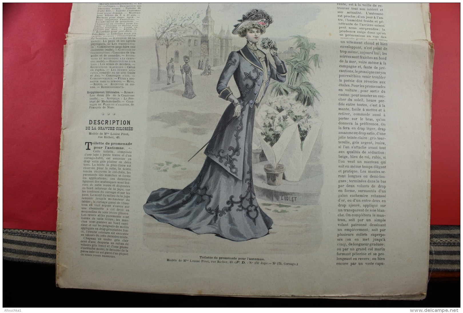 SEP 1901 "LA MODE ILLUSTREE "LOISIRS CREATIFS MODE MODELE TRAVAUX AIGUILLE COLLECTION BRODERIE DESSINS LADY'S - Other & Unclassified