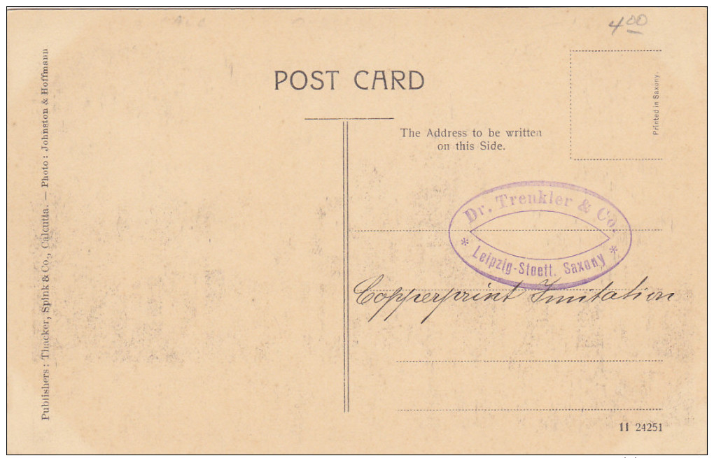 CALCUTTA, India, 1900-1910's; Telegraph Office - Inde