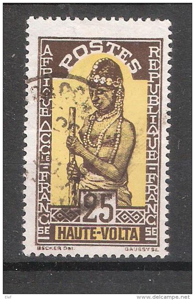 HAUTE VOLTA , 1928, Yvert N° 50, 25 C Sépia / Jaune, Obl, TB - Usados
