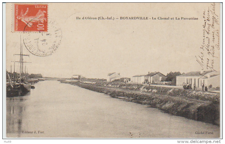 ILE D´OLERON: BOYARDVILLE : Le Chenal Et La Perrottine. édit Fort. - Ile D'Oléron