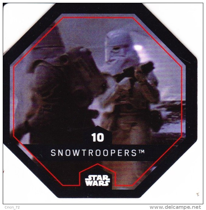 STAR WARS 2015 Vignette Jeton Image Carte LECLERC Disney Numéro 10 SNOWTROOPERS - Episode I