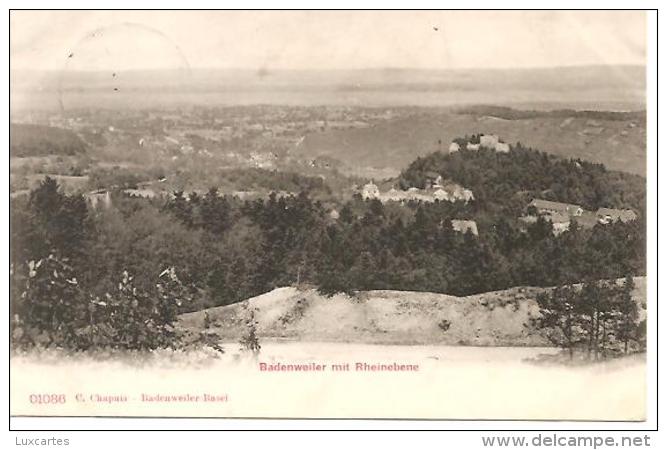 BADENWEILER MIT RHEINEBENE. 01086. - Badenweiler