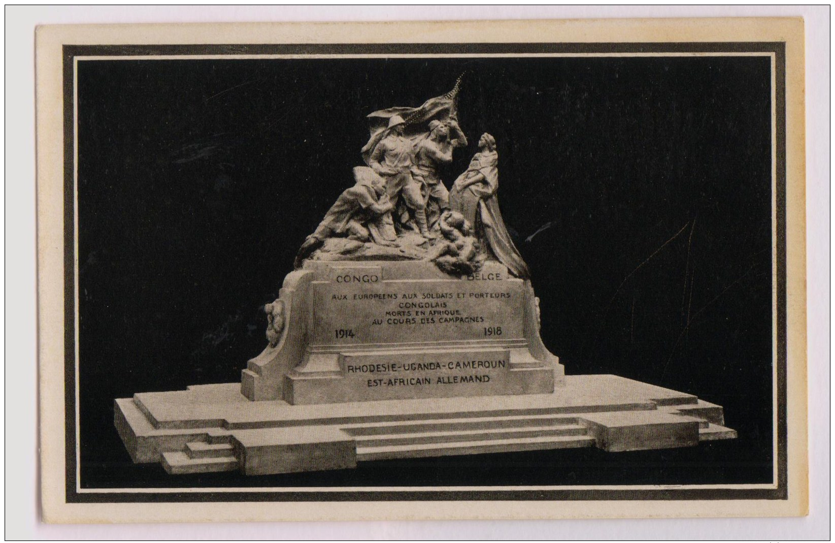 Le Monument Du Souvenir Congolais [érigé à Gombe - Kinshasa 1927] - Guerre 1914-18