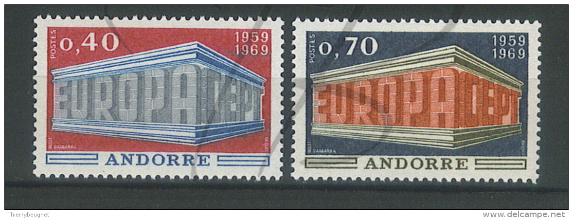 VEND BEAUX TIMBRES D´ANDORRE N°194+195 , XX !!!! - Neufs