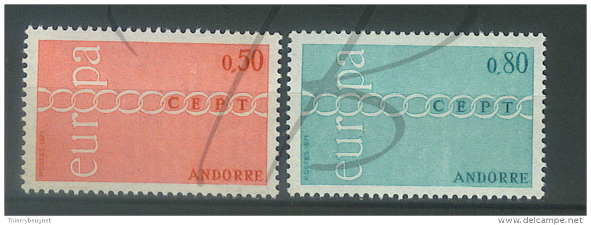 VEND BEAUX TIMBRES D´ANDORRE N°212+213 , XX !!!! - Neufs