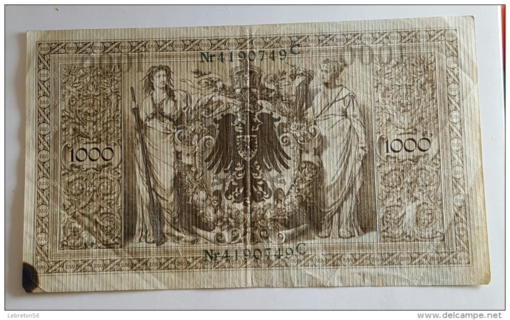 Billet/Allemagne/1000 Reichsbanknote/avril 1910 - 1.000 Mark