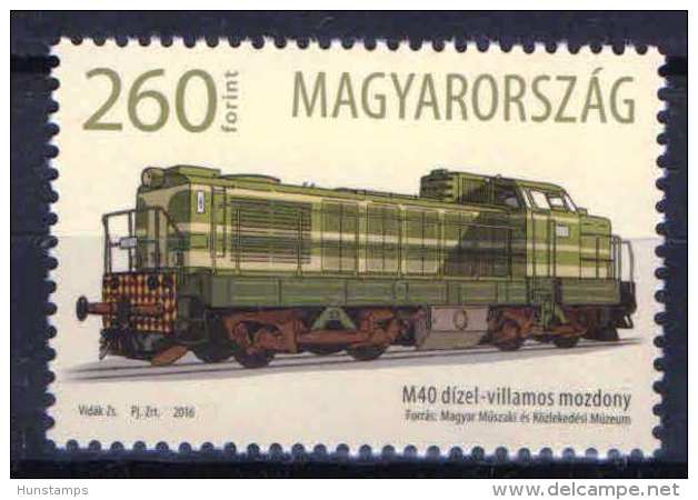 Hungary 2016. Diesel Trains, Nice Stamp MNH (**) - Ongebruikt