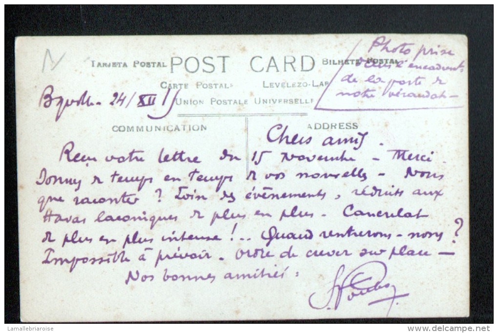 COTE D'IVOIRE, CARTE PHOTO PRISE A BINGERVILLE, 1915 - Côte-d'Ivoire