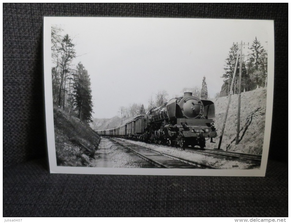 LIVERDUN (54) Photographie Locomotive à Vapeur Train Gros  Plan 1950 - Liverdun