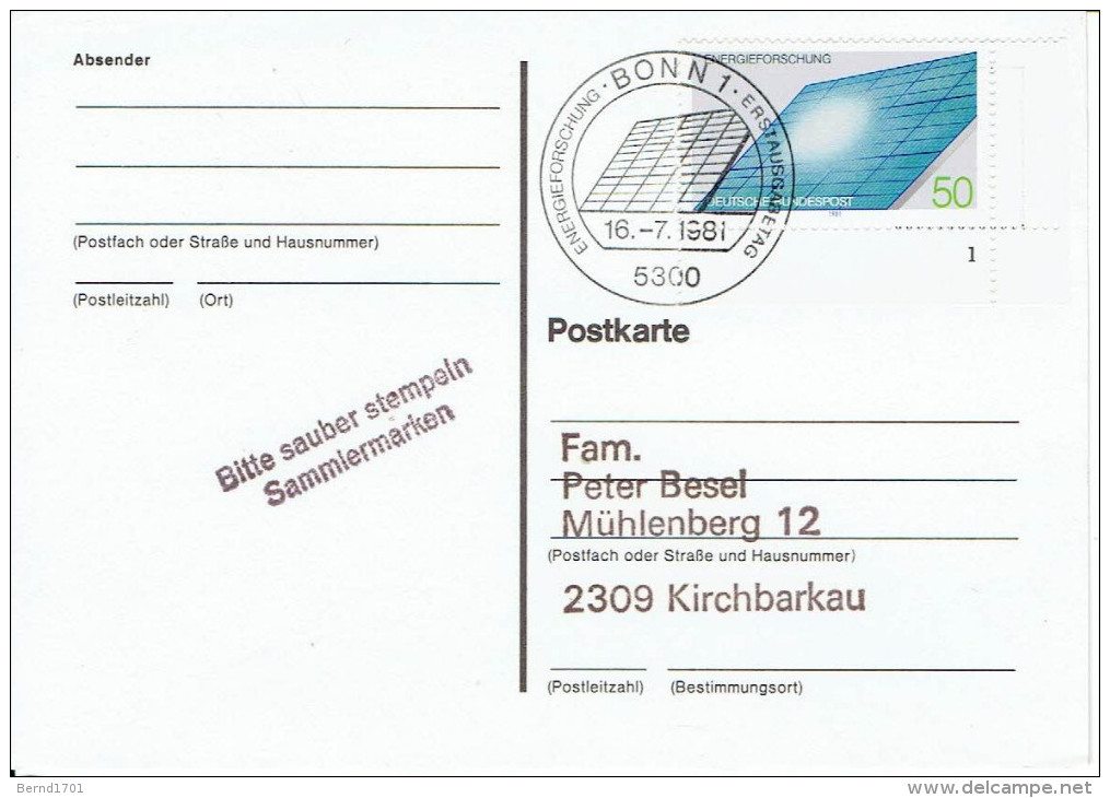 Germany - Mi-Nr 1101 FDC (N413)- - 1981-1990