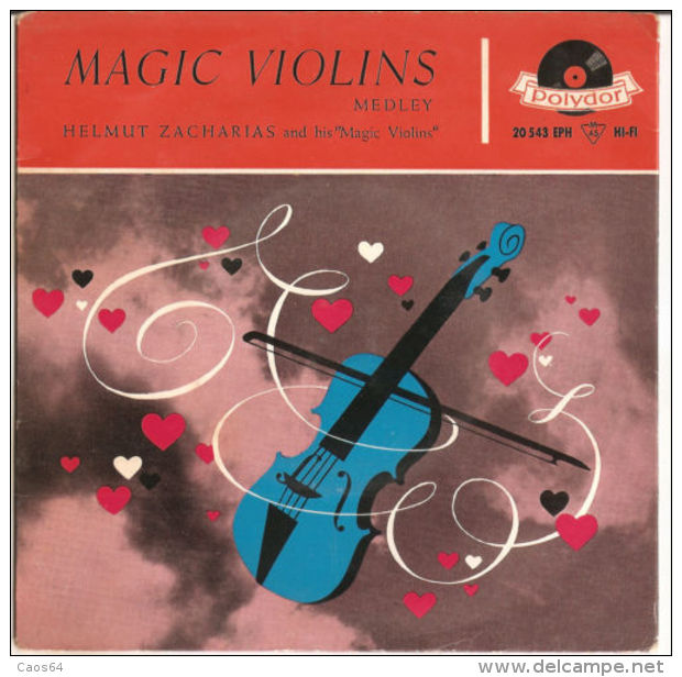 Helmut Zacharias  Magic Violins  1958  VG+/VG+ 7" - Other - German Music